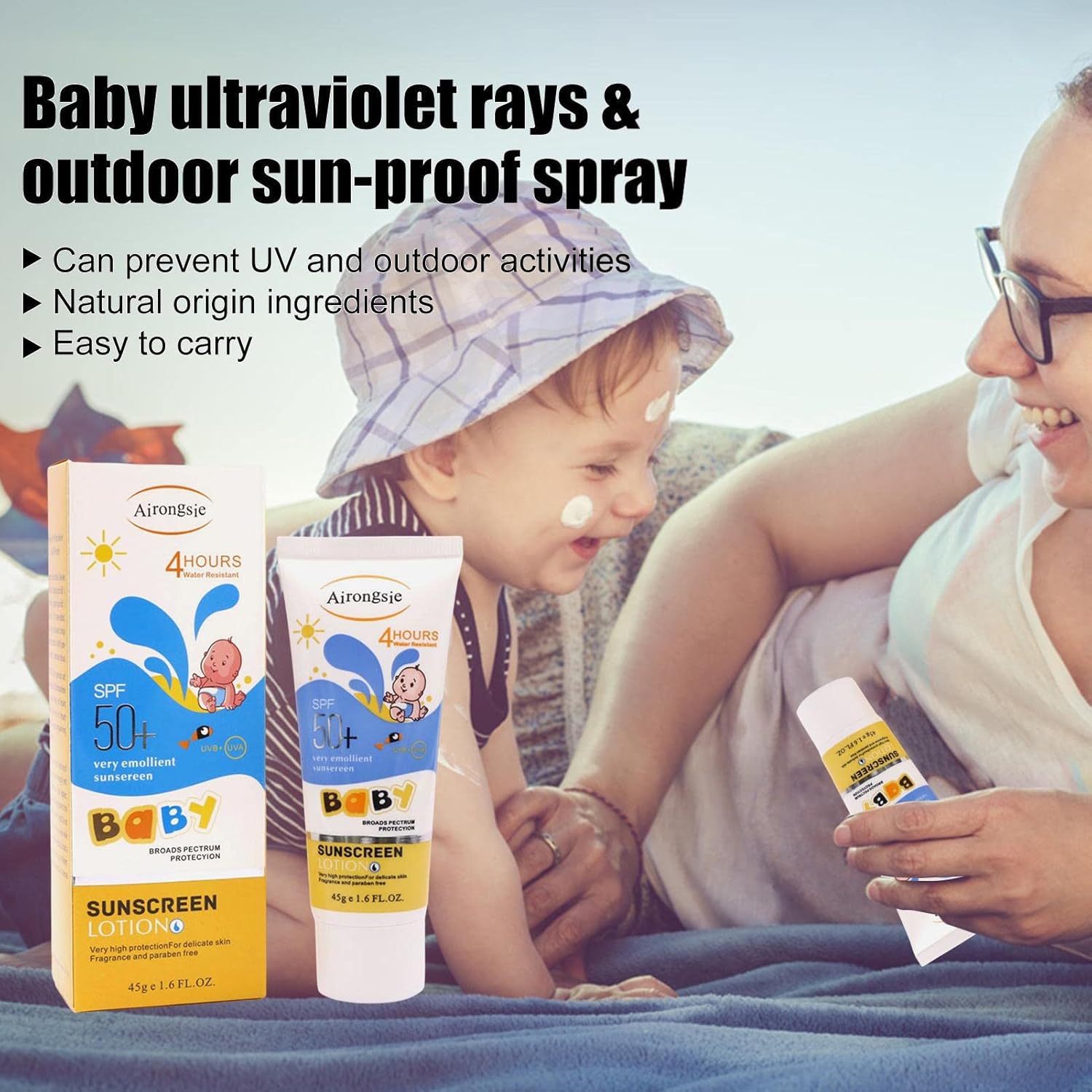 Baby Sunblock Cream Protect an - Baby Sunscreen Lotion 评论和价格