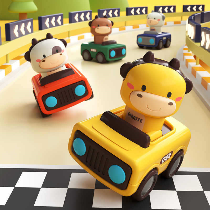 Animal Push and Go Car Toy, Du - Baby Products 1 Year 评论和价格