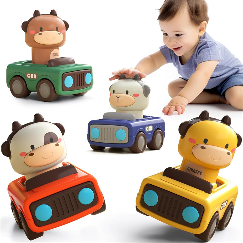 Animal Push and Go Car Toy, Du - Baby Products 1 Year 评论和价格