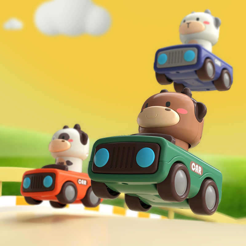 Animal Push and Go Car Toy, Du - Baby Products 1 Year 评论和价格