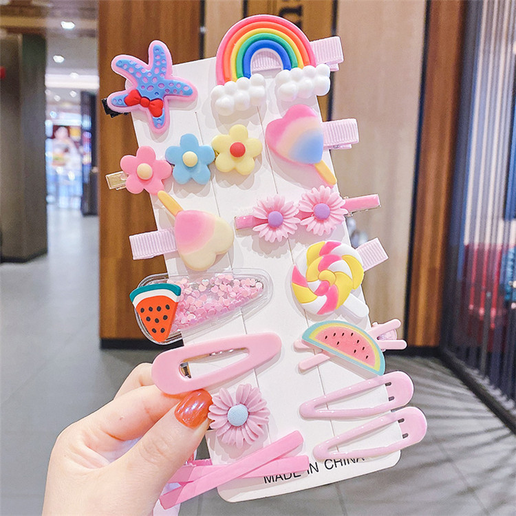 14pcs Set Of Hair Clips For Gi - Baby Products Lotion 评论和价格